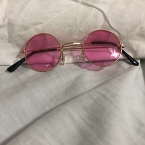 60s style pink sunglasses